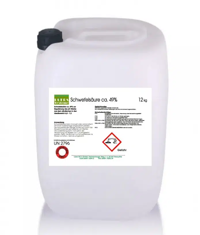LÜERS Schwefelsäure ca. 49%, 12 kg - Bild 3