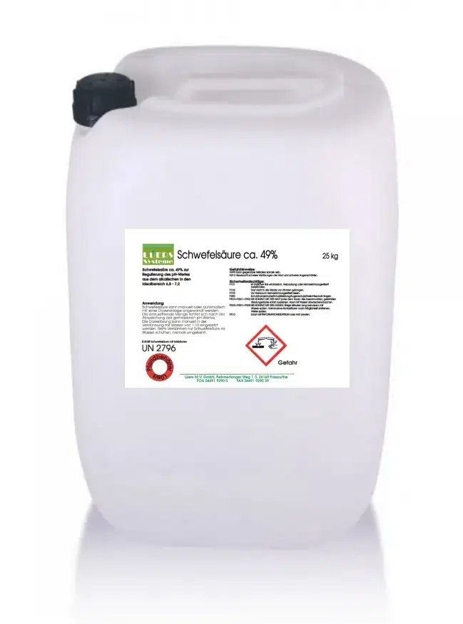 LÜERS Schwefelsäure ca. 49%, 25 kg - Bild 3