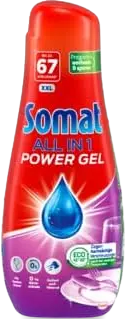 Somat All in 1, Power Gel 6 x 67 Spülgänge, für kraftvolle Reinigung - Bild 2