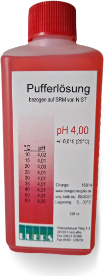 LÜERS Pufferlösung pH 4, 250 ml - Bild 2