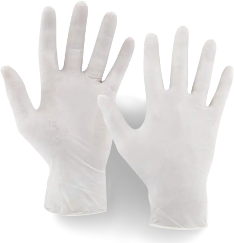 Einweghandschuhe, Latex, XL, Classic, puderfrei, 100 Stück/Pack - Hauptbild (remove.bg Rohbild)