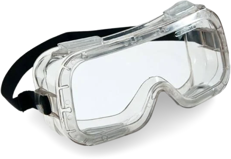 Schutzbrille farblos aus Kunststoff 'claro' - Hauptbild (remove.bg Rohbild)