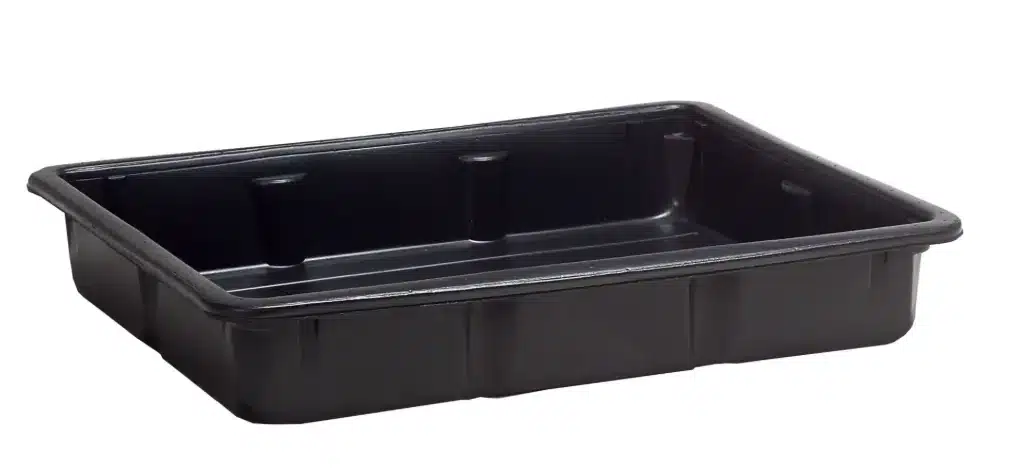 Auffangwanne, 20 ltr., 400 x 600 x 110 mm, schwarz,  mit DIBt-Zulassung - Hauptbild (Vor Optimierung)
