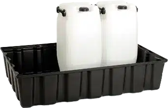 Auffangwanne, 220 ltr., 1220 x 820 x 270 mm, schwarz, mit     DIBT-Zulassung - Hauptbild (remove.bg Rohbild)