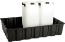 Auffangwanne, 220 ltr., 1220 x 820 x 270 mm, schwarz, mit     DIBT-Zulassung - Hauptbild (remove.bg Rohbild)