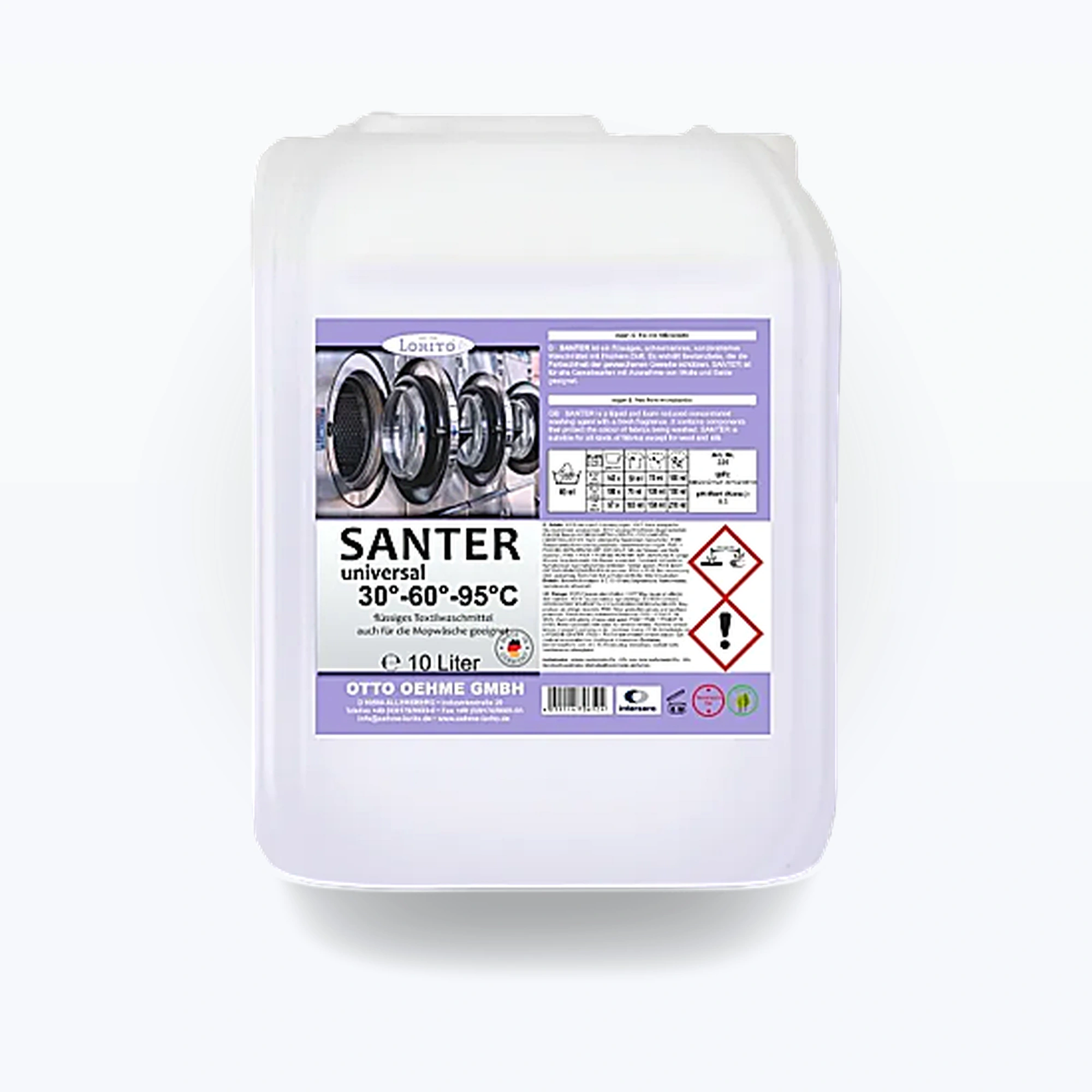 Santer Universal 226 Vollwaschmittel Mopp-Waschmittel, flüssig 10 ltr.