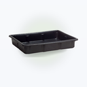 Auffangwanne, 50 ltr., 600 x 800 x 130 mm, schwarz, mit           DIBt-Zulassung