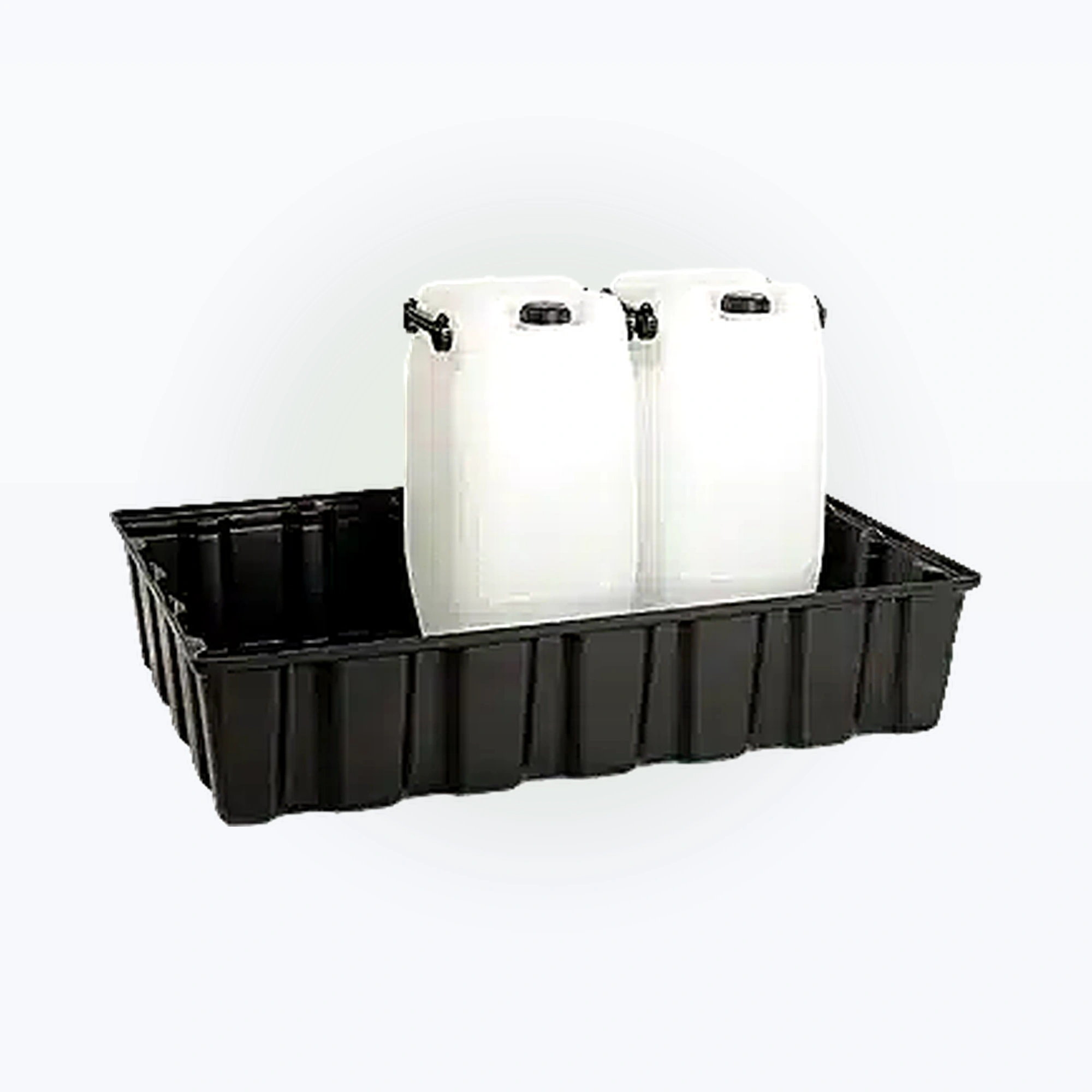 Auffangwanne, 220 ltr., 1220 x 820 x 270 mm, schwarz, mit     DIBT-Zulassung